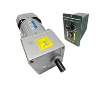 6W-90W Micro AC Motor Gear Motor Speed Forward and Reverse Controller 50/60hz 5RPM-1350RPM for CNC Packaging Machine(15W Kit,26rpm-(Ratio 1to50))