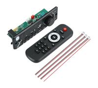 6W Amplifier Radio Wireless FM Receiver DC 5V -Compatible 5.0 Audio MP3 Player TF USB MP3 WMA Audio Board Microphone Record Hands-Free Call with Remote (B)