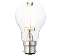 6W B22 LED Filament GLS Bulb - Warm White - Indoor/Outdoor LED Lamp