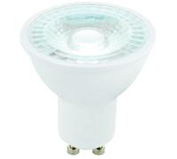 6W SMD LED GU10 Light Bulb - Daylight White 6000K 420 Lumen - Outdoor & Indoor Bathroom Replacement Spot Lamp - Matt White & Clear Prismatic Diffuser Downlight - 38 Degree Beam Angle