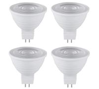 6W MR16 LED Bulb GU5.3 Lamp Base, Warm White Light 3000K, Replaceable Spotlight, Non-dimmable Light Source, Suitable for Home and Commercial Use (4 PCS)