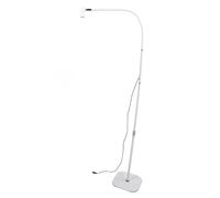6W Nail Gel Lamp with Adjustable Focus, Gooseneck Floor Lamp with Foot Pedal, Detachable Head, for Nail Polish Curing and Eyelash Extensions