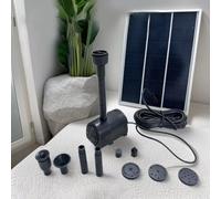 6W Or 10W Solar Fountain With 9 Nozzle Types For Customizable Water Feature Effects In Garden Spaces(6W)