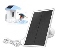 6W Solar Panel Charger Compatible with Netvue Bird Feeder Camera, 9.8ft Long Cable, Waterproof