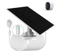 6W Solar Panel Compatible with Arlo Pro 5S 2K, 4, 3, Floodlight, Ultra 2, Ultra, and Go 2 Cameras - Easy Installation, IP66 Waterproof, 4 m Charging Cable