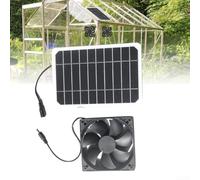 6W Solar Panel Fan Kit, Solar Pet Exhaust Fan, Outdoor Ventilation Equipment, solarfans for home, solarpowered fans, For Dog Kennels, Cat Houses, Chicken Coops, Rabbit Hutches, Greenhouses