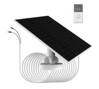 6W Solar panle for doorbell Battery Charging,IP66,Compatible with Ring Video doorbell 3/4/3 Plus,Ring Battery Doorbell Plus/Pro Camera,13.2ft/4m Charging Cable,Easy Installation