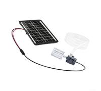 6W Solar Water Pump Kit with 240L/H Flow for Ponds Fountains Aquariums | Complete Solar Fountain Pump Set, 6W Photovoltaic Panel and 12V Submersible Pump for Ponds, Fish Tanks and Water Features