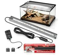 6W T5 UVB Light Reptile Kit, LED UVB 10.0 Light Fixture for Reptiles Terrarium, Reptiles Terrarium Hood Rainforest & Desert Reptiles, UVB Desert Lamp for Bearded Dragon, Lizards, Chameleon, Turtle