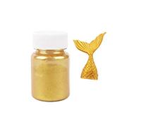 6Wcveuebuc 15g Edible Glitter Golden Silver Powder for Decorating Fondant Cake Biscuit Baking Flash Supplies