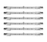 6x 03843 - 120W 240V 117.6mm Tungsten R7s Halogen Linear Replaces 150W
