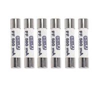 6X 1000V 500MA 6.3 x 32mm White Ceramic Fuse for Multimeter