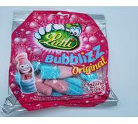 6X 100G Lutti Bubblizz Original Fizzy Pop Sour Bubblegum Sweet Bag - NEW UK