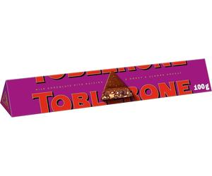 6X 100G Toblerone Chocolate Fruit & Nut Bar - NEW UK