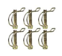 6x 10mm Shaft Locking Retaining Pipe Pin Lynch Tractor Trailer Lorry Digger