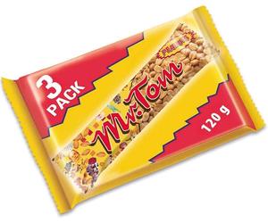 6X 120G Mr. Tom Roasted Peanuts In Caramel Bars 3PK - NEW UK STOCK