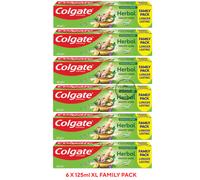 6x 125ml XL Size Colgate Herbal Toothpaste EUCALYPTUS, CHAMOMILE GINGER TEA TREE