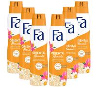 6X 150Ml FA Oriental Moments Deo Spray 48H Stops Bacteria 0% Aluminum Salts