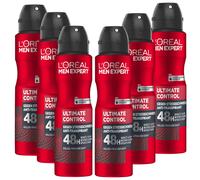 6X 150Ml L'Oreal Men Expert Ultimate Control Anti-Transpirant 48H Deo Spray