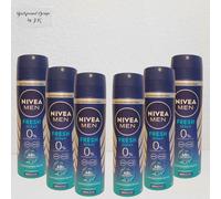 6X 150Ml Nivea Men Fresh Ocean 48H Deo Spray Without Aluminium Deodorant