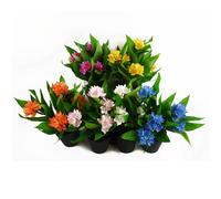 6x 18cm Artificial Freesia Plants in Assorted Colours Flowering