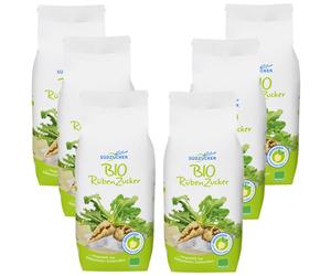 6x 1KG Südzucker Organic Beet Sugar From Southern Germany Bioland Vegan