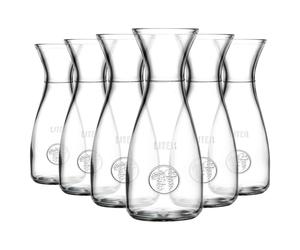 6x 1L Bacchus Glass Carafes Clear Water Wine Decanter Bottle Set