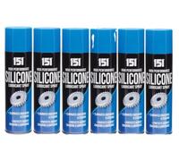 6x 200ml Silicone Lubricant Spray Multi-Purpose Anti-Friction, Water-Repellent Maintenance Spray for Home, Auto, Tools & Machinery