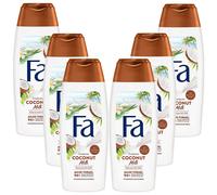 6x 250ml Fa Coconut Milk Shower Cream Care Fresh Extract Fragrance