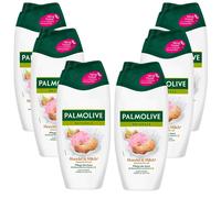 6x 250ml Palmolive Almond & Milk Shower Cream Maintains the Skin, With Scent