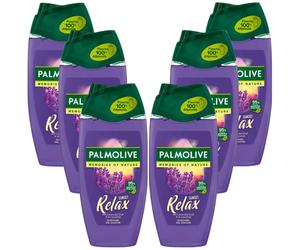 6x 250ml Palmolive Memories Of Nature Sunset Relax Shower With Lavender Scent