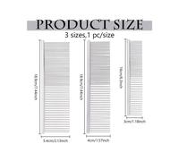 6X 3 Sizes Paper Quilling Tool Comb Carding Holder Create Strip Loops Silver Stainless Steel Teeth Paper Quilling Tool