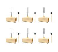 6X 432 Hz Tuning Fork with Resonance Box,for Sound Healing,Tuning Fork Resonance Teaching, Hearing Tests,
