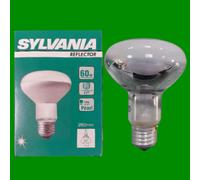 6x 60W Sylvania R80 Dimmable Incandescent Reflector Spot Heat Light Bulb ES E27