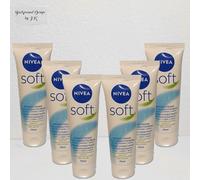 6x 75ml NIVEA Cream Soft Cooling Moisturizer for Face Hands