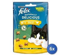 6X Aimento Cat Felix Snack Biscuits 50 Grams Chicken