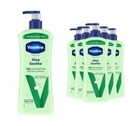 (6x Aloe Soothe) Vaseline Body Lotion - Essential Healing, Cocoa Radiant, Aloe Soothe 6 Pk, 600ml