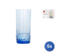 6X America '20 Glass Coolers In Blue Color Cl48