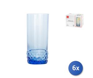 6X America '20 Glass Coolers In Blue Color Cl48