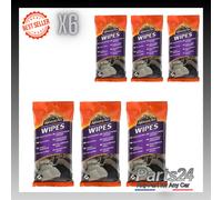 6x Armorall 20 Carpet Seat Wipes Pouch 38020ML Car Cleaning Wipes Interior