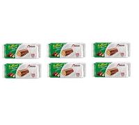 6X Balconi Rollino Nocciola Mini Cakes with Hazelnut Cream Covered with Chocolate ( 6 x 37g ) 222g