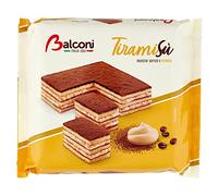 3X Balconi Tiramisu Traditional Italian Chocolate & Coffee Sponge Cake Dessert with Cream & Coffee Liqueur Filling 400g No Palm Oil! Contains Alcohol!