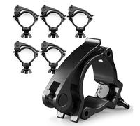 6x BeamZ BC50B-50 Quick Release Half Coupler Lighting Clamps - Black, 100kg Capacity, Fits 48-51mm Tubes, Ideal for Stage and Theatrical Lighting, Stage Lighting Clamps, Half Coupler Clamp