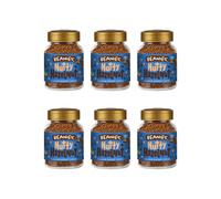 6X Beanies Nutty Hazelnut Flavoured Instant Coffee Jars: 50g per jar