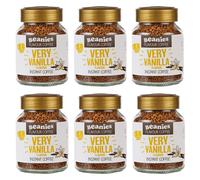 6x Beanies Very Vanilla Flavoured Instant Coffee Jars: 50g per jar