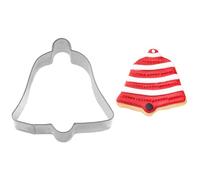 6X Bell Cookie Cutter 6 Cm Stainless Steel Christmas
