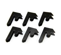 6x Black Warehouse Steel Shelving Storage Racking Clips Bay Connectors Garage