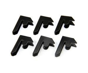 6x Black Warehouse Steel Shelving Storage Racking Clips Bay Connectors Garage