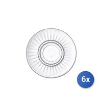6x Bormioli Rocco Barshine Glass Saucer for Double Espresso Cup 14cm