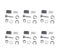 6X Car Door Lock Cylinder Kit for - A6 Allroad C5 S6 RS6 for Golf IV Transporter T5 for Skoda 1U0837167 1U0837168C Auto Parts